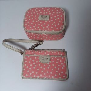 Fossil Wristlet and Jewelry Case